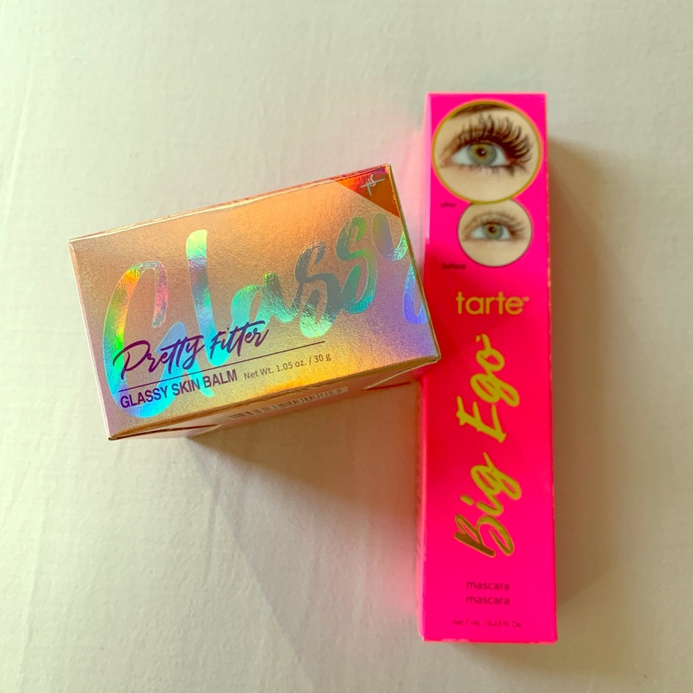 Tarte big ego mascara and glassy skin balm